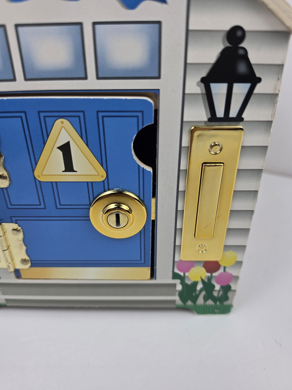 Kids Lock & Key Activity House Toy with 4 Doors - Picture 7 of 8